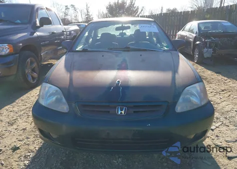 1999 Honda Civic Dx z USA, uszkodzony, nr VIN 1HGEJ6226XL011096